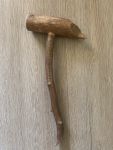 Beaver-gnawed wood gavel made by Cavit Buyukmihci, Unexpected Wildlife Refuge photo