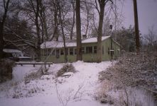 Cabin in snow 1984, Unexpected Wildlife Refuge photo